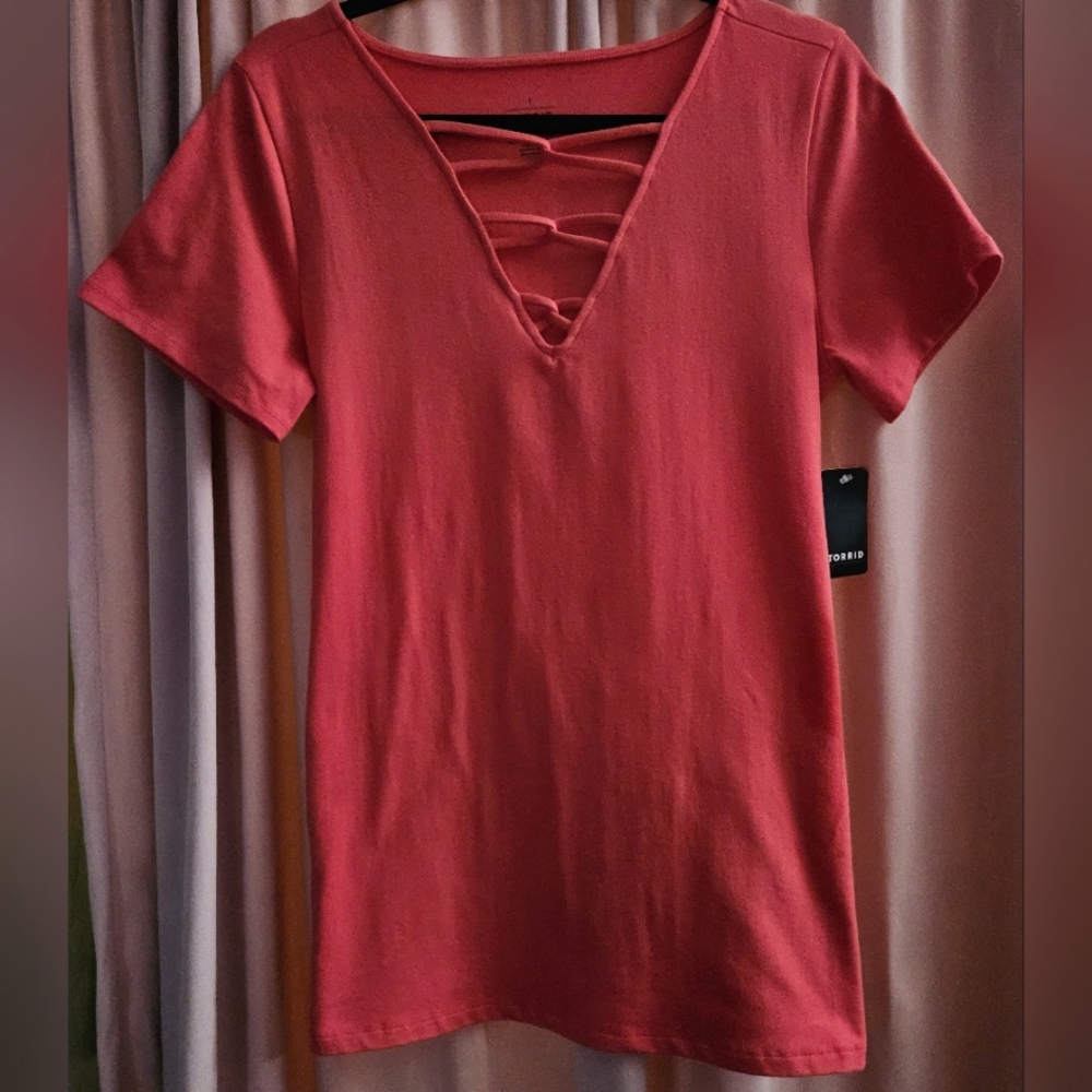 TORRID Strappy V-Neck